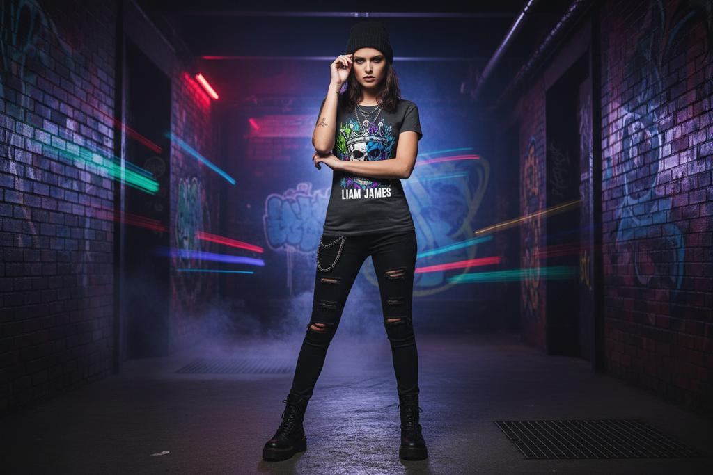 Camiseta Calavera Corona Urbana