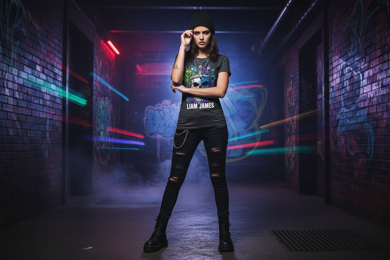 Camiseta Calavera Corona Urbana