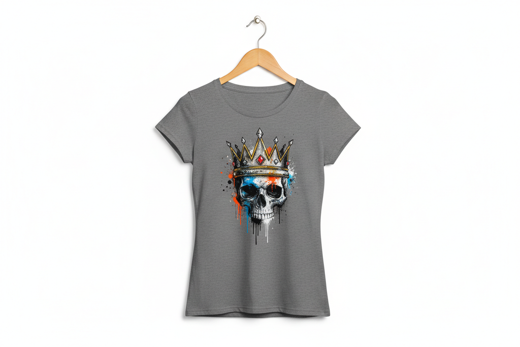 Camiseta Rebel Skull Crown en Perchero