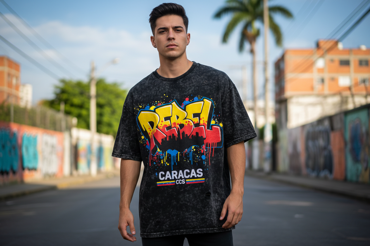 Rebel Caracas Modelo Frente