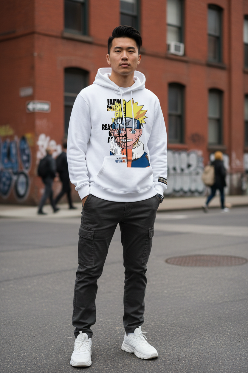 Sudadera Naruto Blanca